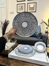 12 Pieces Dinner Set 4 Dinner Plates + 4 Side Plates + 4 Bowl Tableware Set New