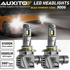 AUXITO 9006 200W LED Headlight Bulb Conversion Kit Low Beam Lamp 6500K White 2X
