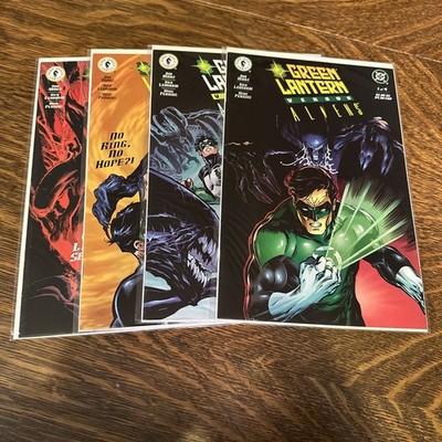 Green Lantern vs Aliens #1-4 Complete Set Run Dark Horse 2000