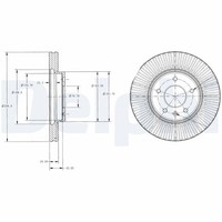 2X Delphi Bremsscheibe BG4092C FüR Captiva L07 Chevrolet C140 Antara Opel C100