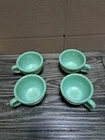 RARE FIRE KING JADEITE OVEN GLASS LOGO RESTAURANT THICK MUG 1950’s