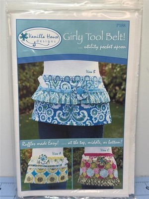 VANILLA HOUSE DESIGNS Sewing Pattern - GIRLY TOOL BELT - 3 Versions