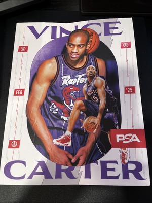 February 2025 - PSA Magazine Price Guide - Vince Carter Base Cover