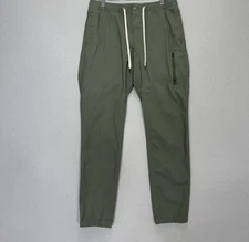 Vuori Ripstop Pants Mens Large Green Jogger Hiking Outdoors Gorpcore Drawstring