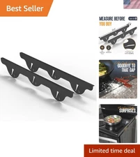 Universal Fit Stainless Steel Stove Gap Covers 23.4 Inches - Easy Install 2 Pack