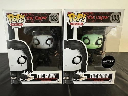 Funko Pop Movies THE CROW #133 Glow In The Dark Hot Topic Exclusive GITD Vaulted