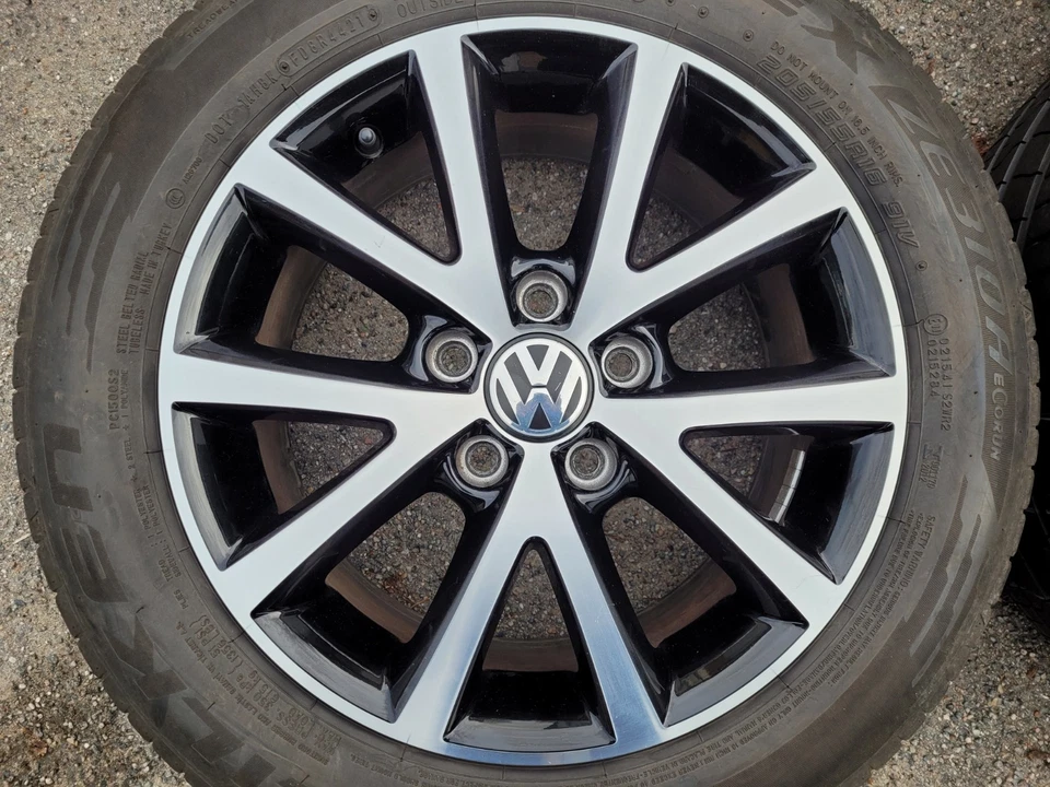 VW Golf 5, 6, Golf Plus, Touran 1T original 16 Zoll Alufelgen - 6,5Jx16H2 ET50 - - Bild 2 von 4