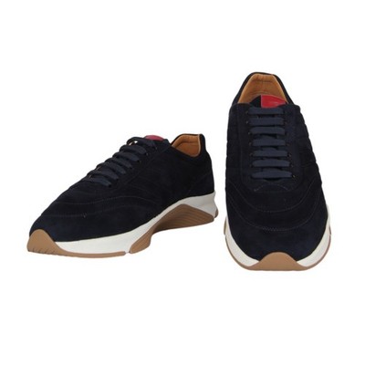 Kiton Dunkelblau Ziege Sneakers - (KT89256)