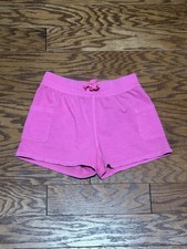 Cat  Jack Youth Girls Neon Pink Drawstring Sweat Shorts w/ Pockets, Sz M 8 