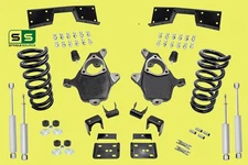 3"/5" Lowering Drop kit + Notch + Shocks FOR 99-00 Silverado/ Sierra 1500 (V8)