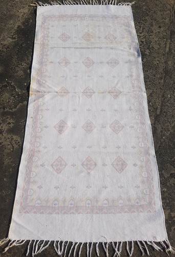 Vintage Printed Traditional Moroccan Cactus Kilim Floor Rug Carpet 182x82 cm