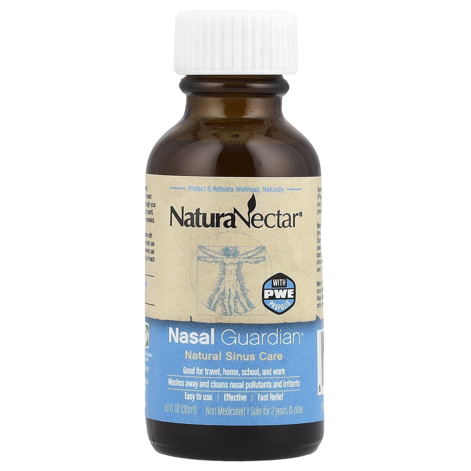 NaturaNectar Nasal Guardian Spray 1 0 fl oz 30 ml GMP Quality Assured, No