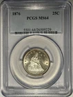 1876 P Seated Liberty Quarter PCGS MS64‼️GREAT EYE APPEAL, STRONG STRIKE‼️