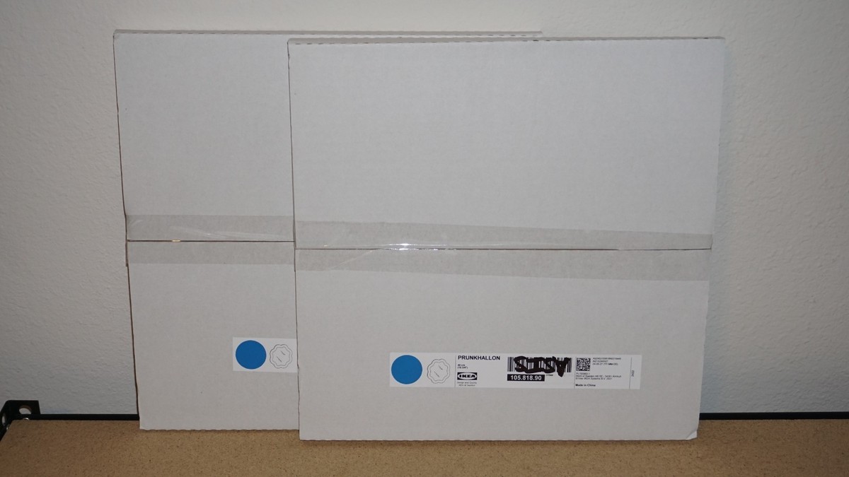 2 Set IKEA PRUNKHALLON Mirror Blue 15 ¾ 