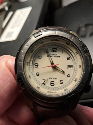 TIMEX EXPEDITION SHENMUE INDIGLO ALARM COMPASS WR 50M  MEN'S  WATCH NEW BATTERY 