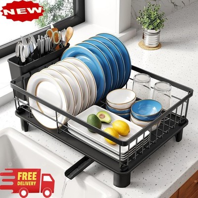 Escurridor de platos - Escurridor de cocina que ahorra espacio, de acero inoxida