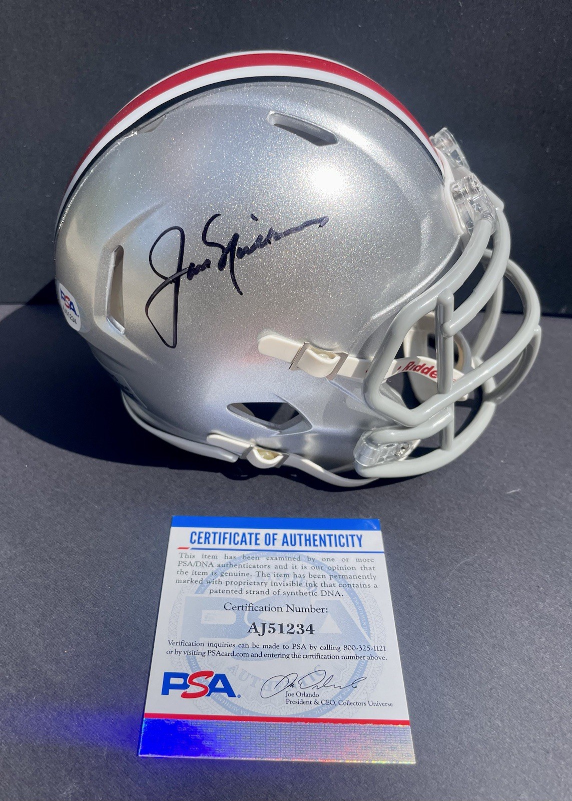 Jack Nicklaus Signed Autographed Ohio State Buckeyes Mini Helmet Psa Dna Coa Osu