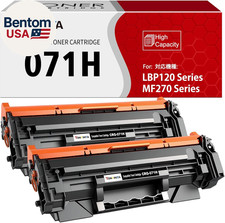 071H Toner Cartridges 2 Pack Black for Canon LBP121 LBP122 MF270 MF275