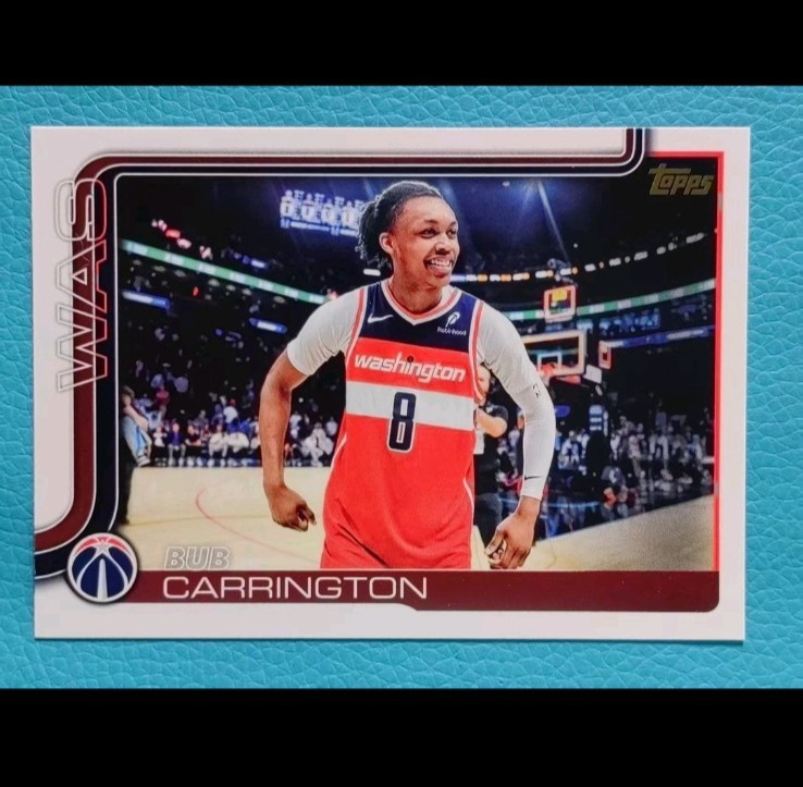 Bub Carrington 2025-26 Topps Flagship Gold Mirror Variation SSP Case Hit #97!!