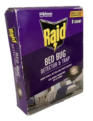 Violet Bed Bug Detection Traps 8 Count Indoor Travel Easy Dispose Detects Early