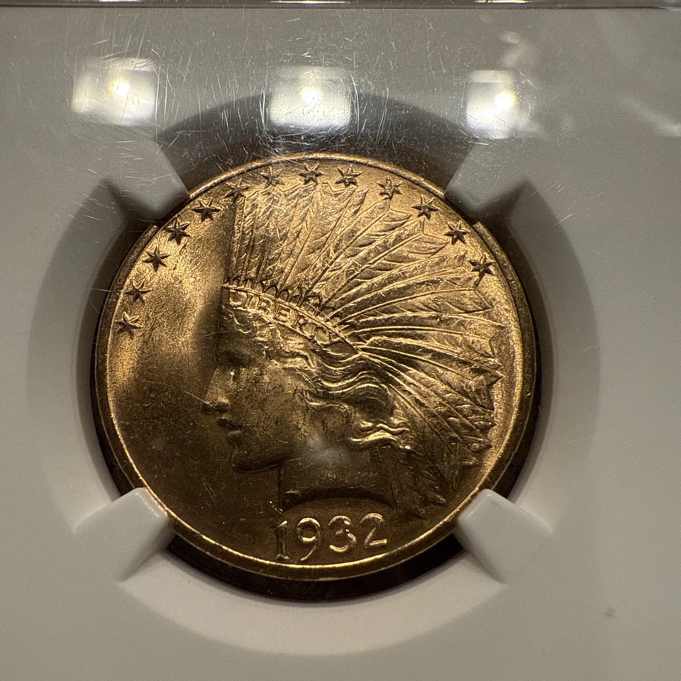 1932 $10 Gold Indian *****MS65***** Foto 2 de 4