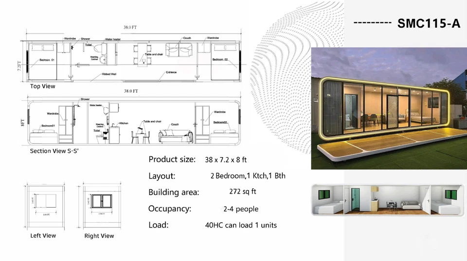 🌍 SMC Prefab Modular Luxury Cabin | Flat Pack Container 🏢Office 🏡Tiny House  - Image 4 of 4