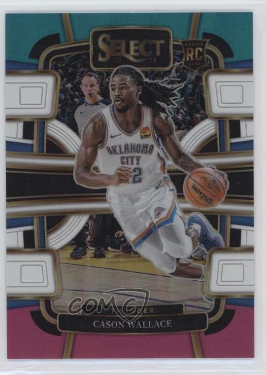 2023 Panini Select Concourse Teal White Pink Prizm 10/49 Cason Wallace #88 ib6