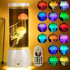 Jellyfish Decor Lamp 16 Colorful Changing with 4 White Jellyfish Lamp-1 PCS