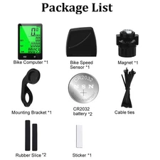 Portable Waterproof LCD Digital Cycle Bike Computer Bicycle Speedometer Odometer