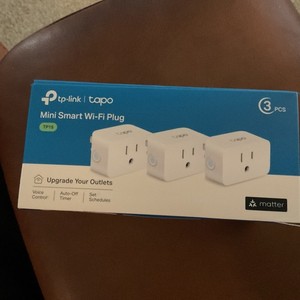 Outlets Smart Plugs TP-Link Tapo Mini Wi-FI Plug Matter 3-Pack White