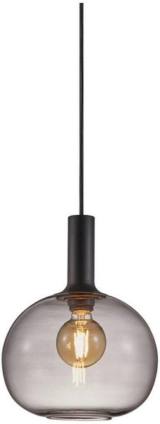 Moderne Schwarze Rauchige HäNgelampe IP20 E27 60W Neu-image