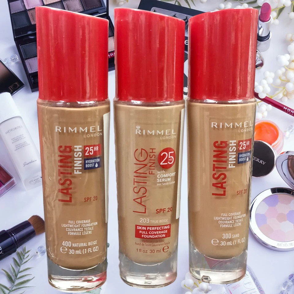 Rimmel London Lasting Finish 25HR Full Coverage Foundation 30ml- Choose Shade