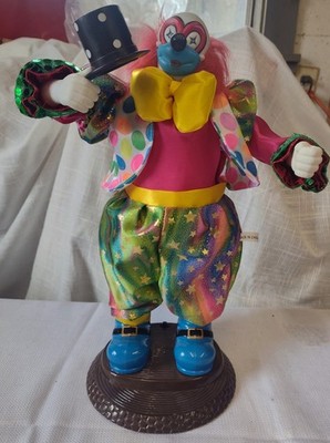 VTG Clown Plastic Figure Really Cute Is Supposedl to Dance But Can't Fix No More