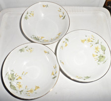 3 Franken Selb Maybelle gelbe Wachsglocken Blumen Porzellan 15 cm Schalen