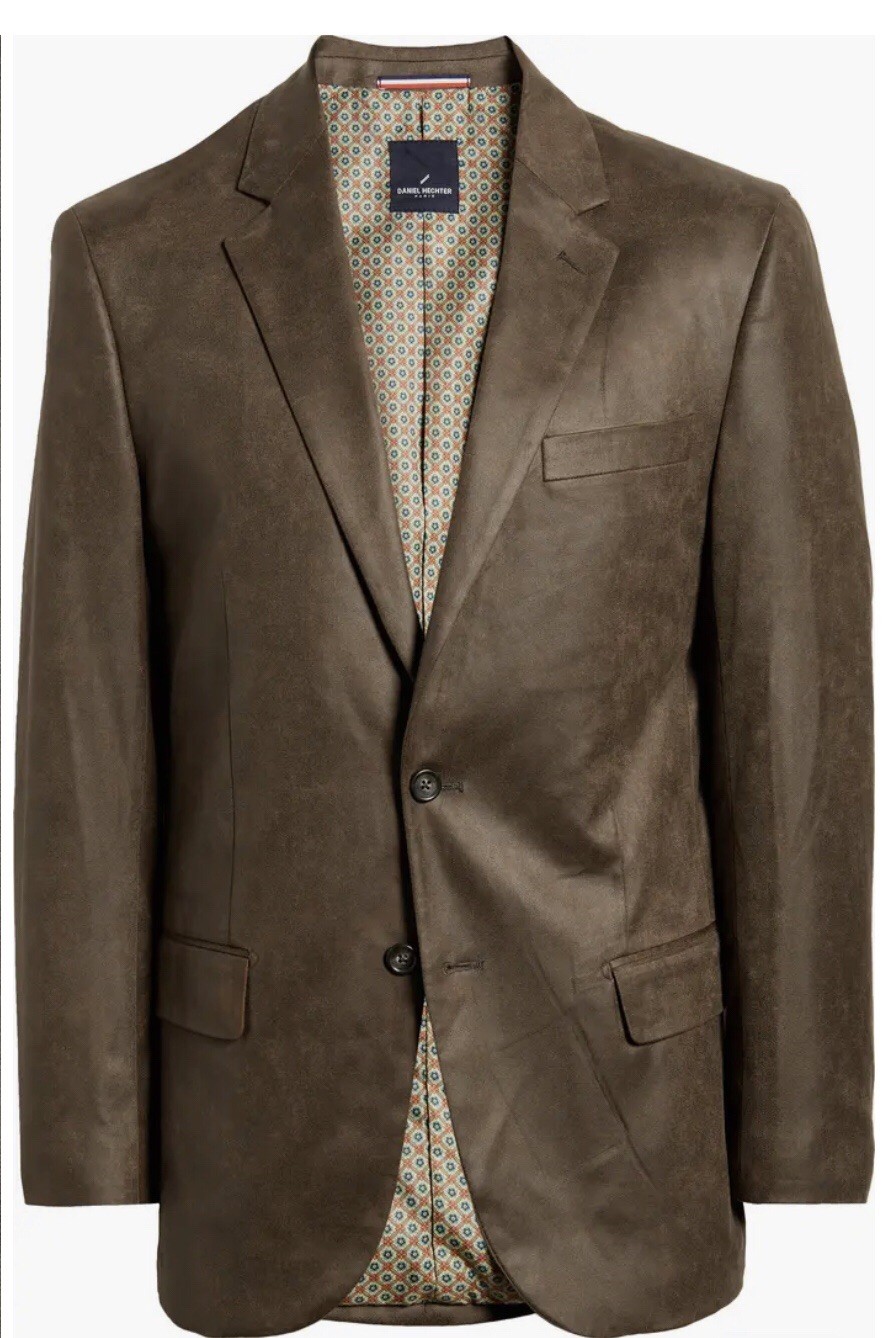 Daniel Hechter Paris Men’s Style 286230 Norris Faux Suede Sport Coat Size 40R image 3