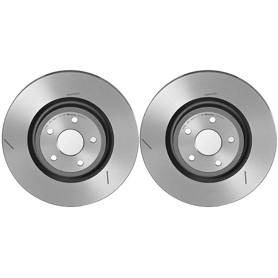 Rotor de freno de disco Brembo delantero 2 piezas para Jeep Grand Cherokee 2012-2018 Foto 2 de 2