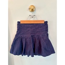 Ralph Lauren Navy Corduroy Flare Skirt Girls Size 6 Pleated Twirl Skirt