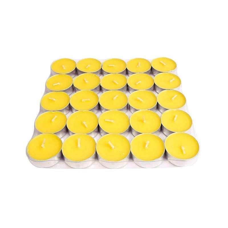 25x Citronella Tea Light Candles - Garden Home Mosquito Insect Repellent - Image 2 of 4