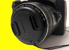 FRONT SNAP-ON LENS CAP DIRECTLY TO CAMERA FUJI FINEPIX X-S1 XS1 +HOLDER