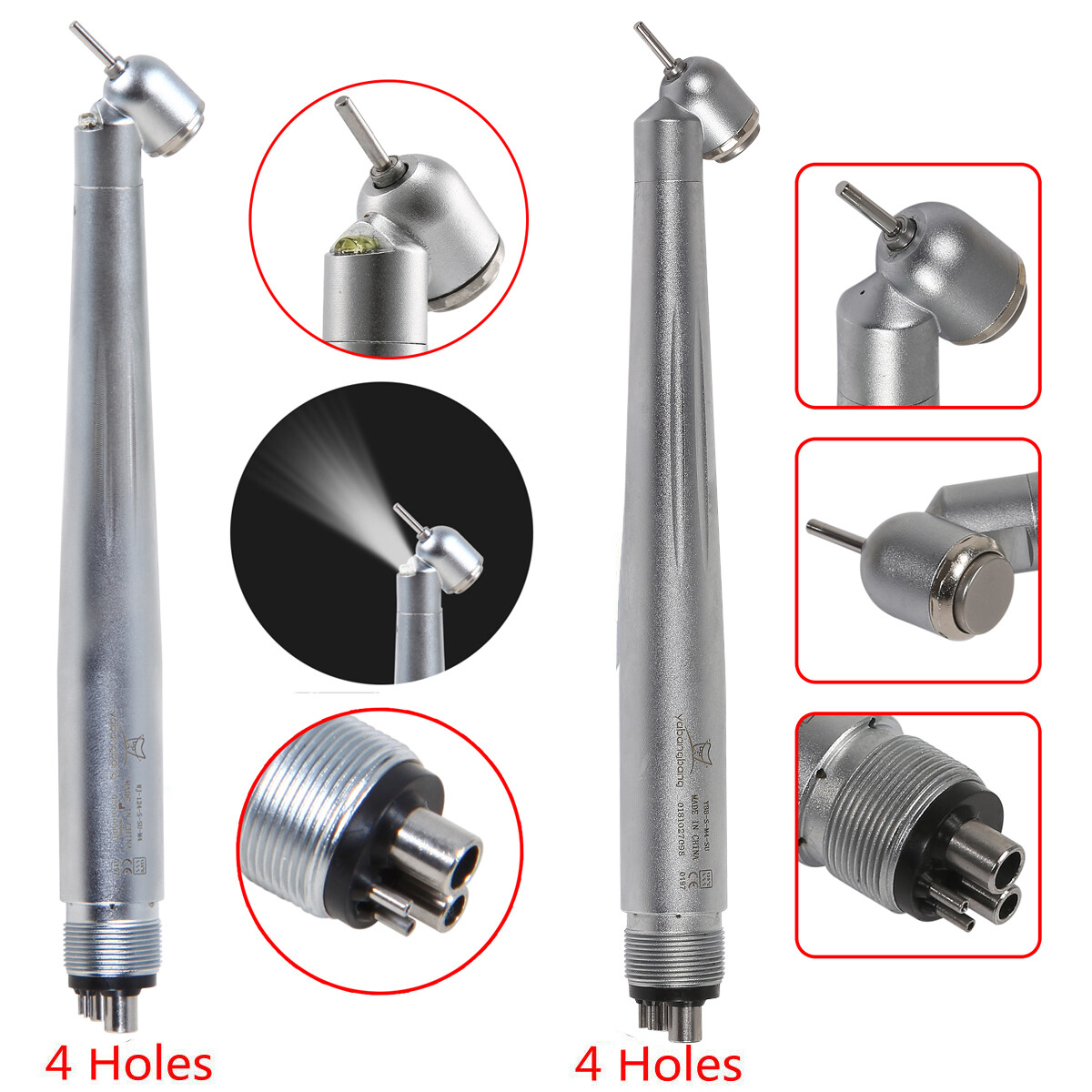 Dental Surgical High Speed LED/Non Handpiece 45° Degree