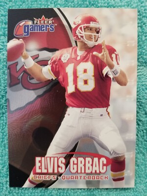 2000 FLEER GAMERS ELVIS GRBAC #82 KANSAS CITY CHIEFS