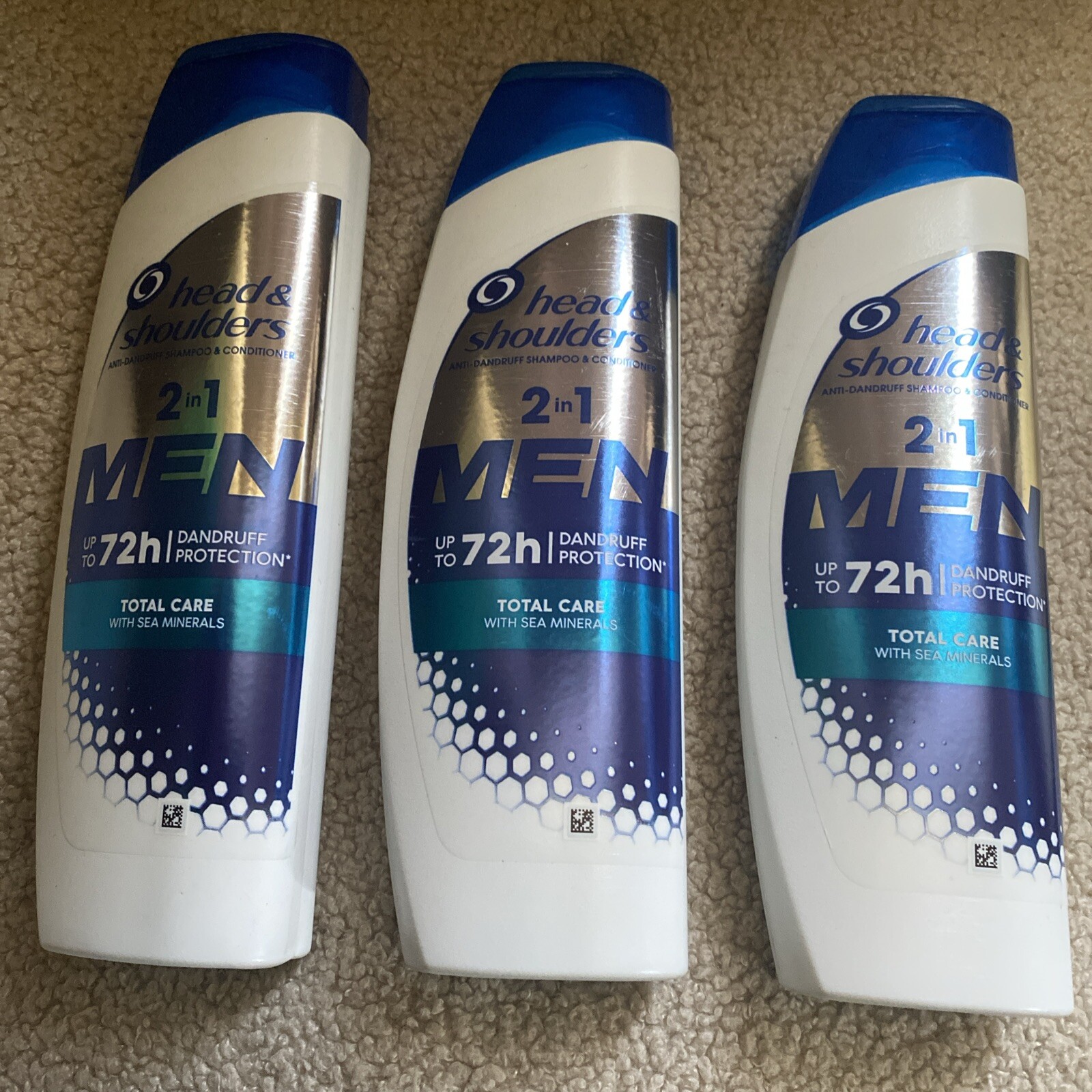 3 X head & shoulders Total Care 2-in-1 Anti-Dandruff Men's Shampoo and Cond’