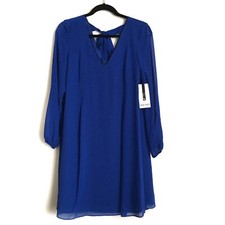 Nine West Dress Blue Size S Long Sleeve