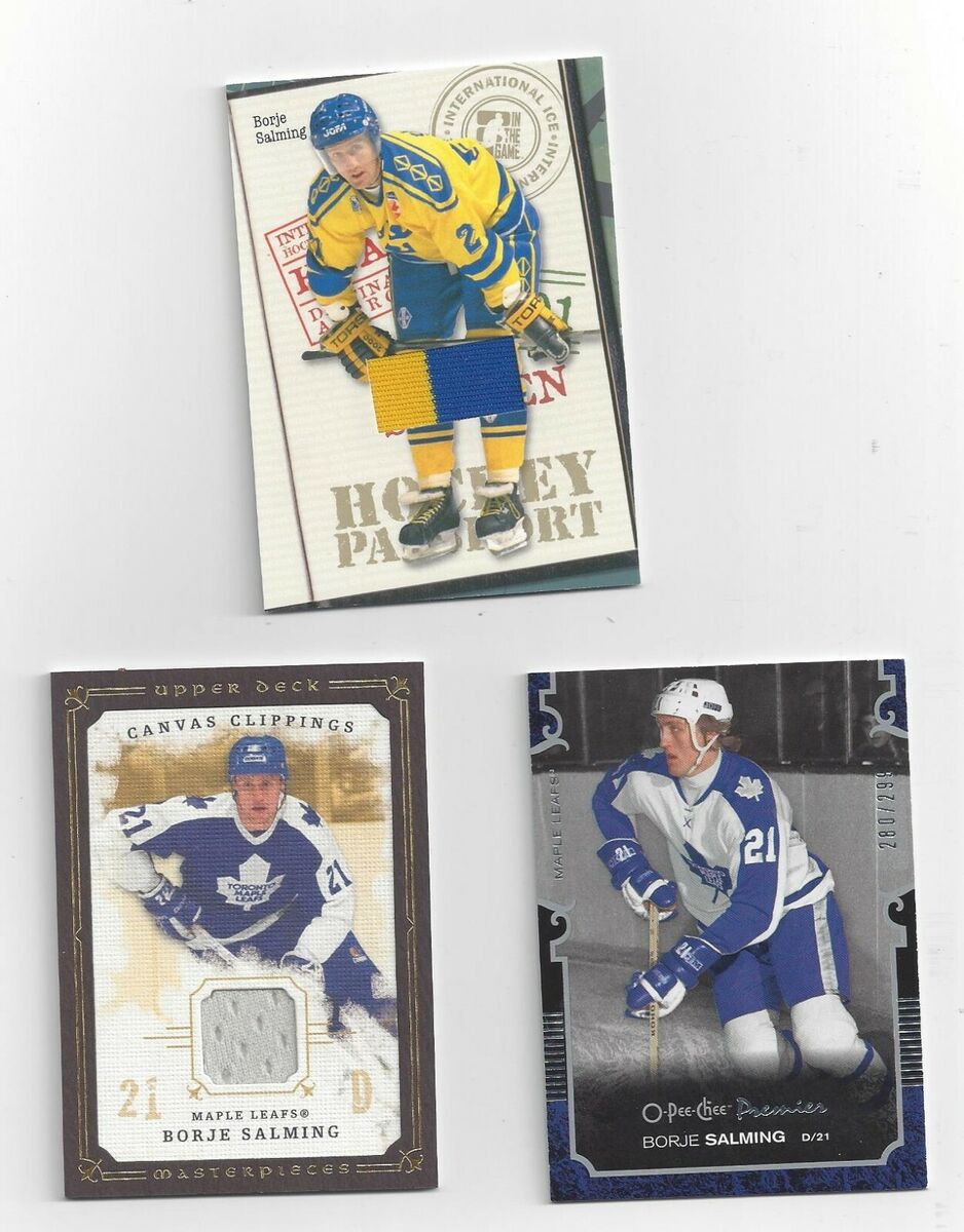 BORJE SALMING PATCH/AUTOGRAPH/JERSEY CARD COLLECTION