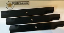 3 x standard bar blades for selected 54" BIGDOG zero turn RIDE-ON MOWERS