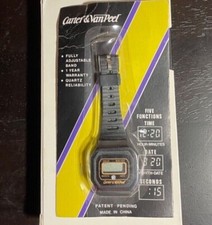 Carter & Van Peel Digital LCD Vintage Watch Black – BRAND NEW!
