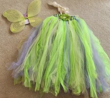 Girl's Butterfly Princess Magical Fairy Photo Costume Birthday Dress 5-7 NEW
