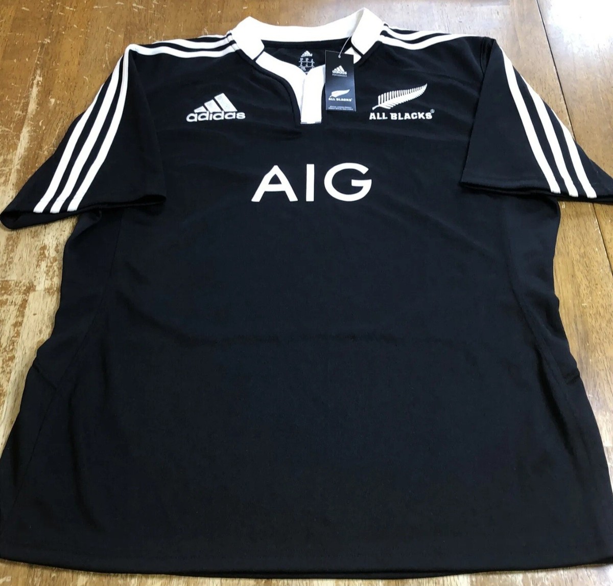 New With Tags NEW ZEALAND 2013 JERSEY RUGBY ALL BLACKS SHIRT ADIDAS MENS  SMALL