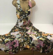 Vintage Summer Maxi Floral Dress Size 10  EUR 36 Holiday Beach Travel  NEW