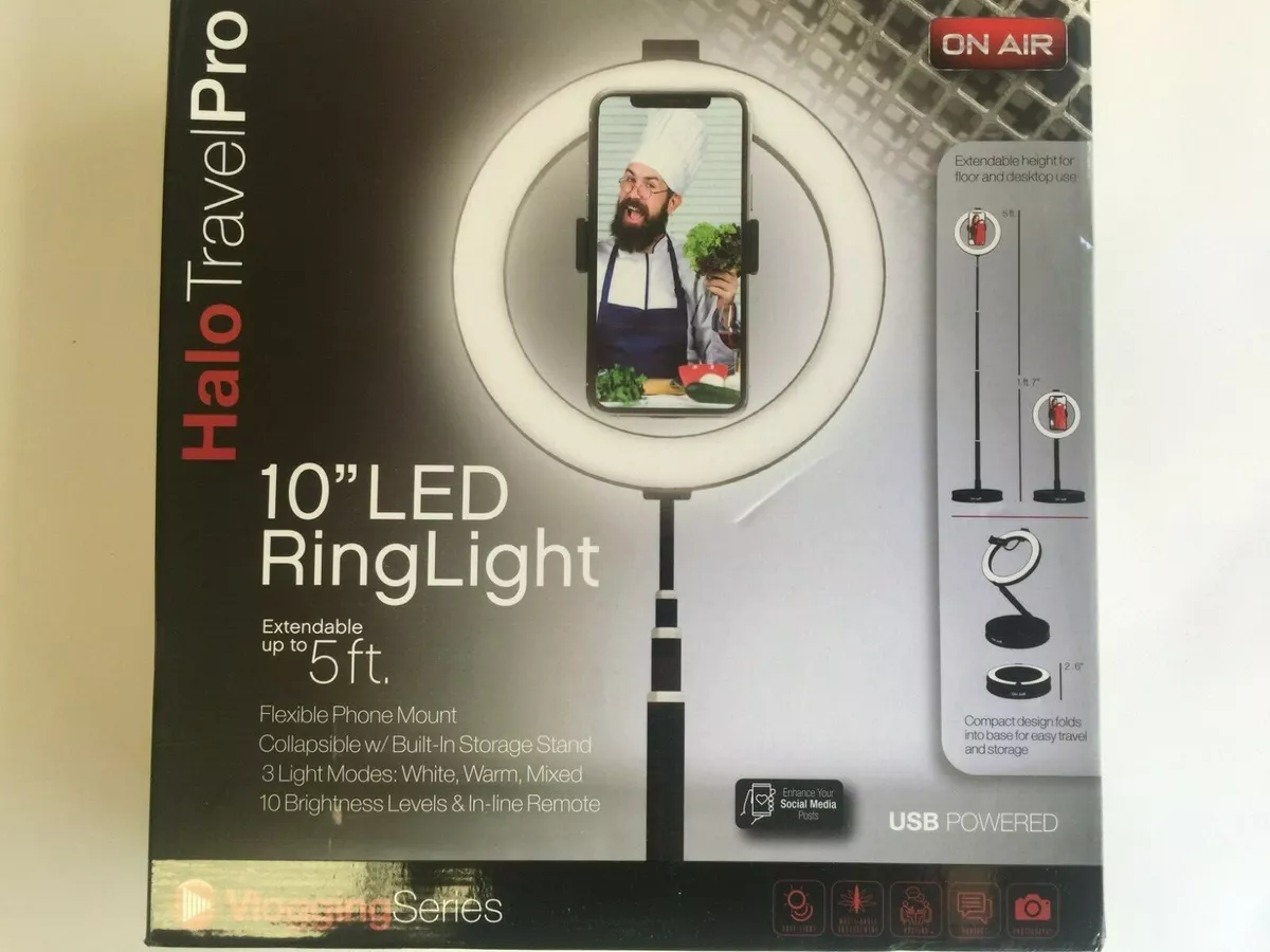 Amazon.com: Vivitar 10-Inch Streaming Essentials LED Ring Light with Spider  Tripod and Phone Mount, White (RL10KIT) : Electronics